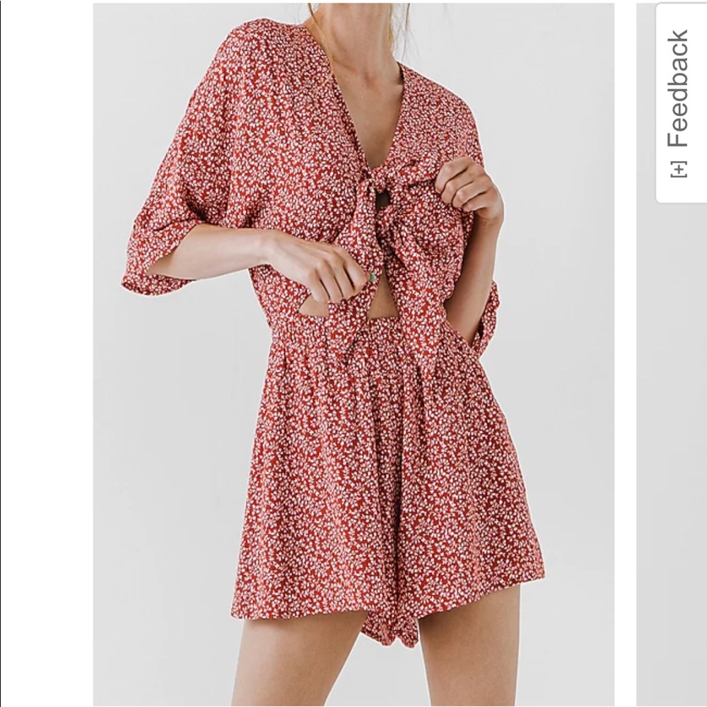 Express red romper brand new with tags
